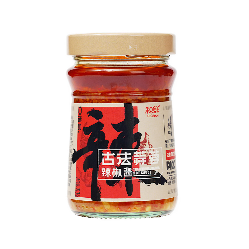 和鲜0添加古法蒜蓉辣椒酱0添加佐餐拌饭拌面 券后【15.9元】包邮秒杀