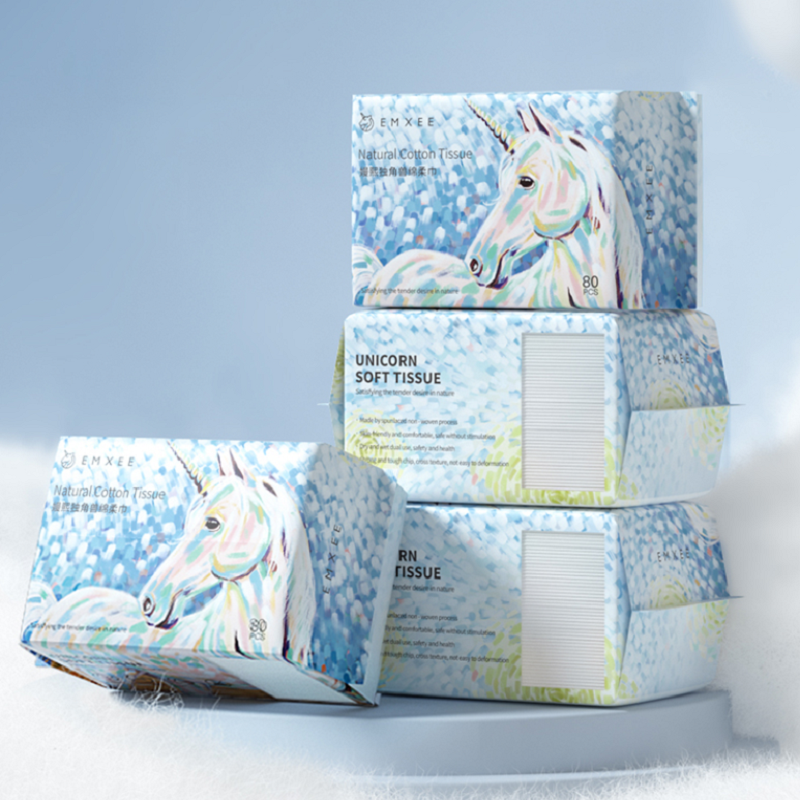 淘宝秒杀：嫚熙独角兽绵柔巾80抽共8包 福利价仅52.8元秒杀！