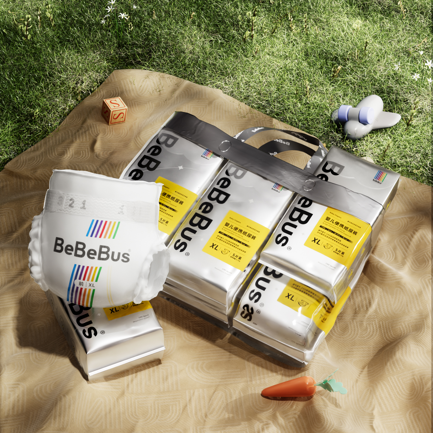 淘宝秒杀：已公开！拍4BeBeBus装仔运动纸尿裤 福利价仅260元秒杀！