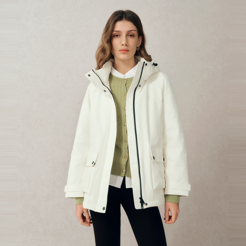 双11现货：POLOWALK女式90绒连帽短款羽绒服 福利价仅749元秒杀！