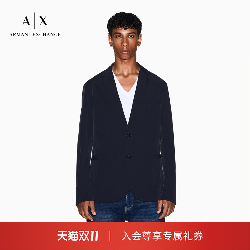 双11现货：阿玛尼秋冬新款男士平驳领商务休闲西装外套 福利价仅2295元秒杀！