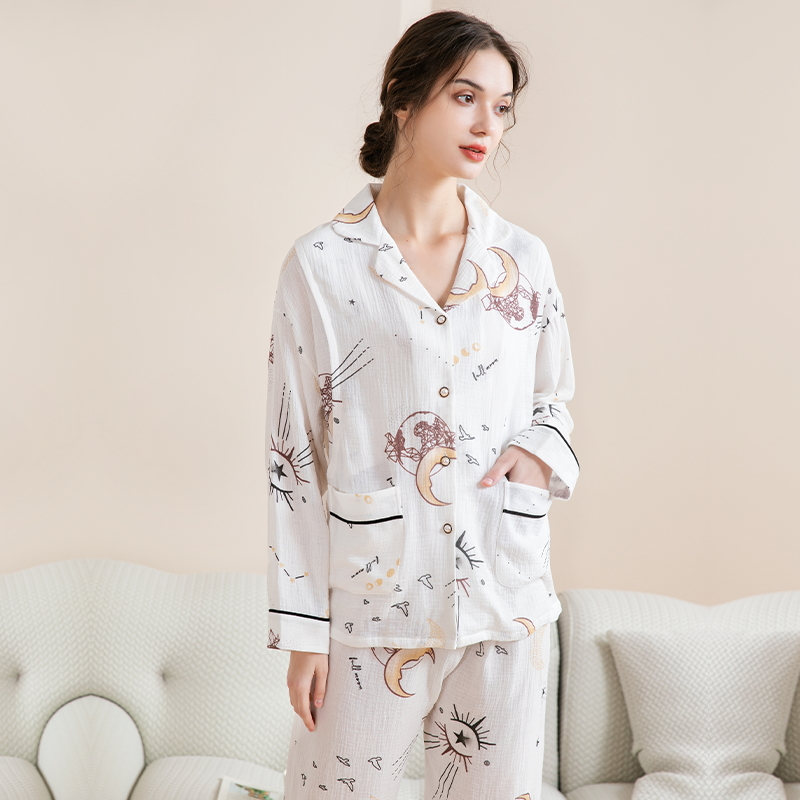 优质素材：好价！ROVO棉纱月子服孕妈纯棉睡衣哺乳秋装 福利价仅129.9元秒杀！