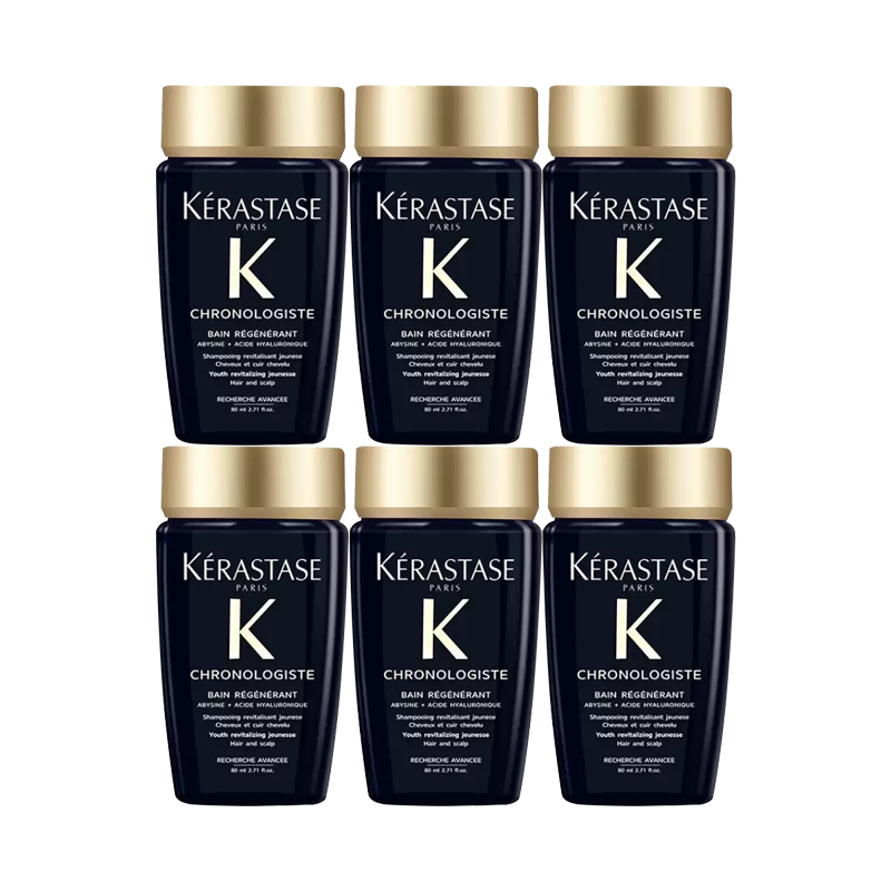 淘宝秒杀：卡诗黑钻钥源洗发水80ml*6瓶滋润护发 福利价仅154.8元秒杀！