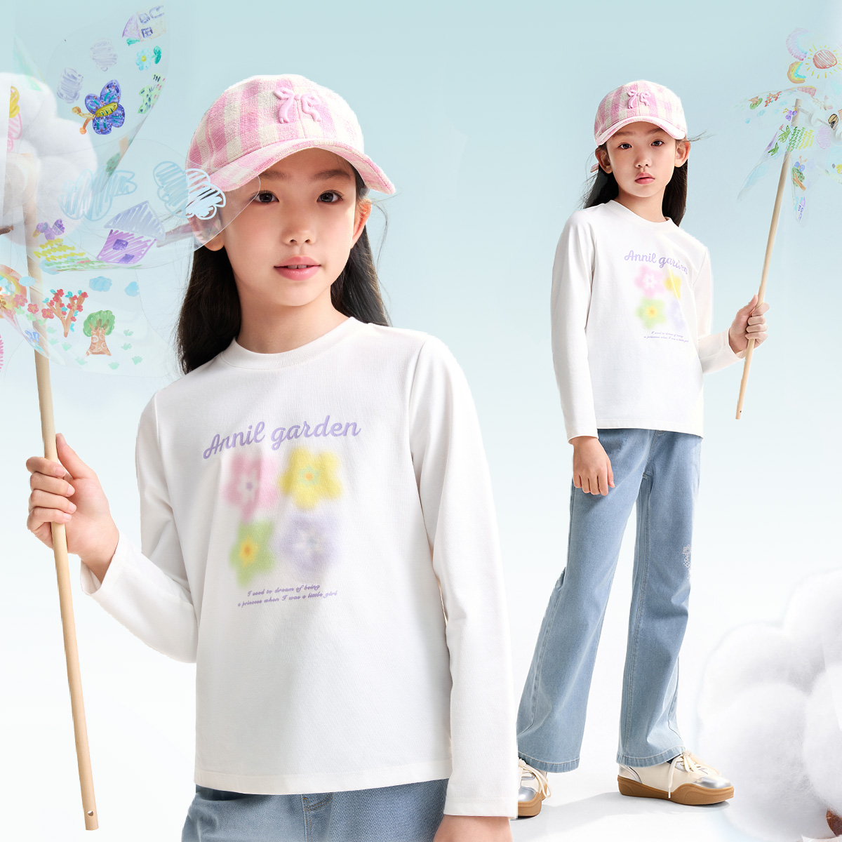 双11现货：【安奈儿】打底外穿圆领针织长袖 福利价仅51元秒杀！