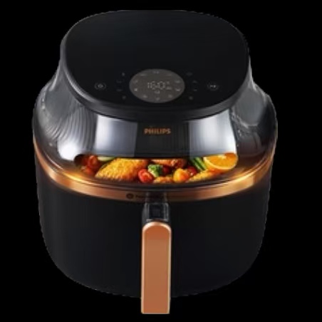 双11现货：6.2L飞利浦新款大容量可视免翻面空气炸锅 福利价仅599.25元秒杀！