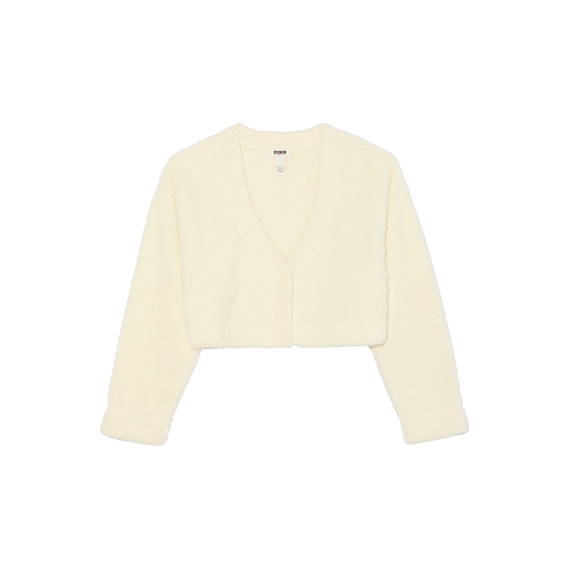  双11现货：维密PINK抓绒柔软舒适短款开衫女 福利价仅112元秒杀！