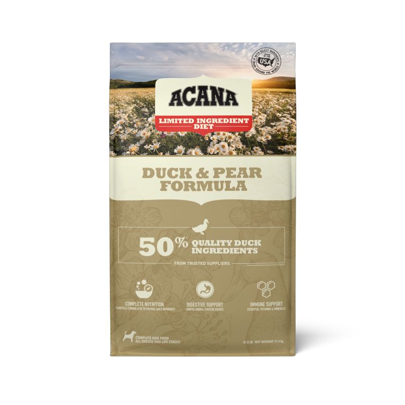 Acana爱肯拿无谷鸭肉梨狗粮11.4kg 券后【913元】包邮