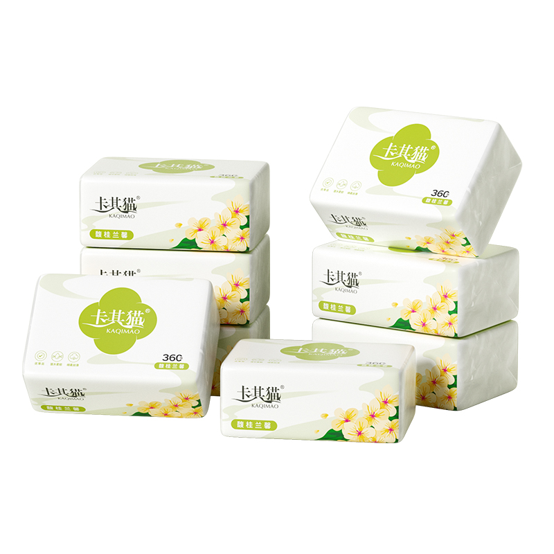 优质素材：卡其猫馥桂兰馨6包抽纸 福利价仅7.9元秒杀！
