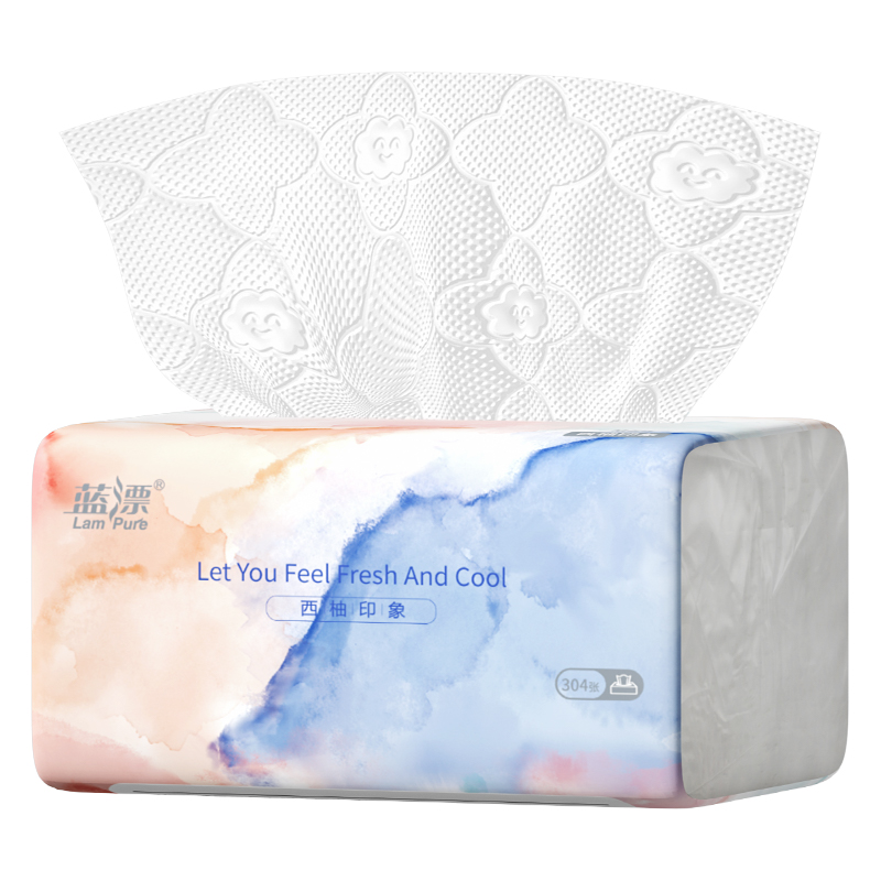 直播间同款：【秒杀1.01】蓝漂抽纸304张/包 福利价仅1.01元秒杀！