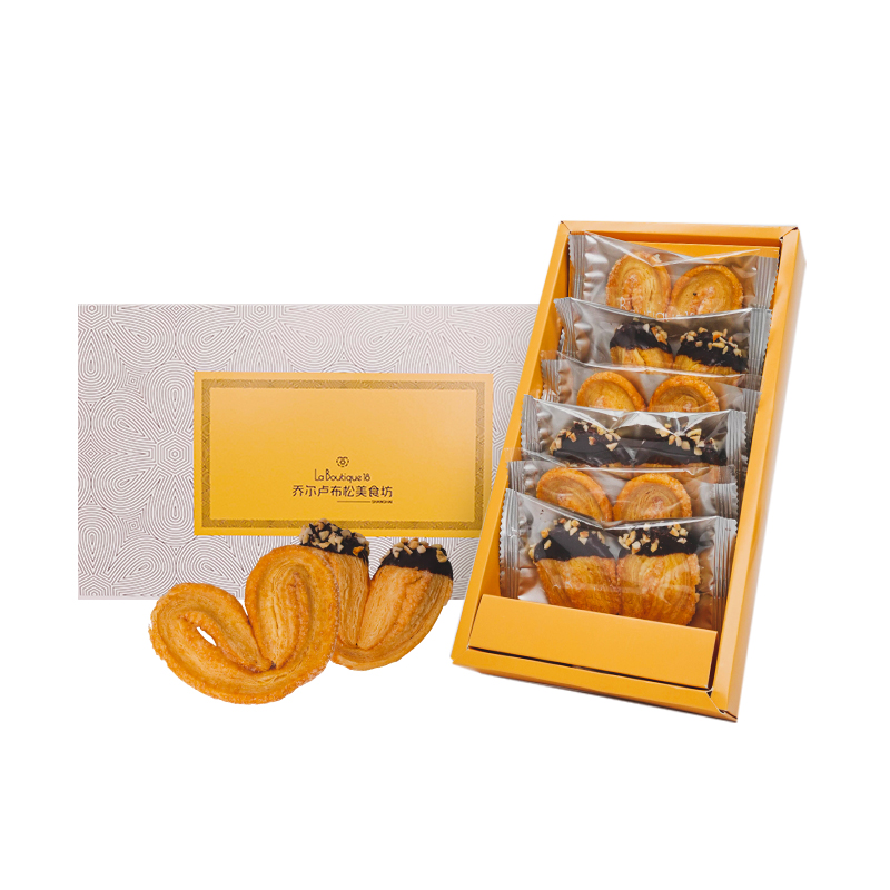 优质素材：JR乔尔卢布松蝴蝶酥米其林糕点礼盒75g*2 福利价仅79元秒杀！