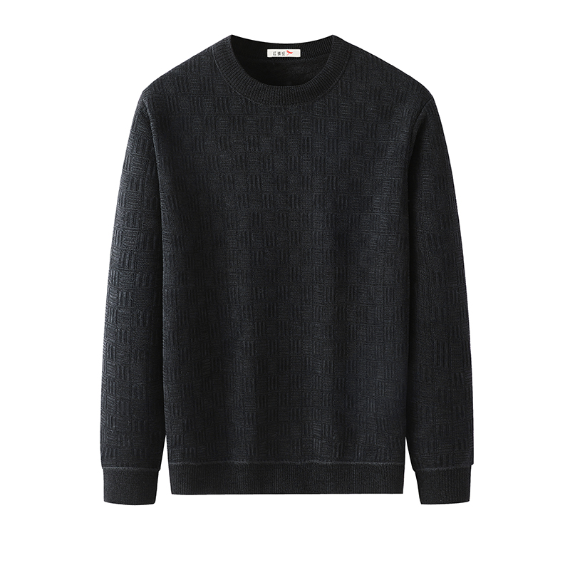 优质素材：红蜻蜓男士加绒加厚圆领毛衣 福利价仅39.9元秒杀！