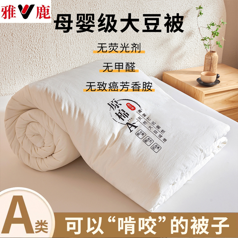 优质素材：8斤！雅鹿原棉大豆被太合适！ 福利价仅79.9元秒杀！