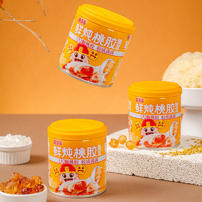 超级88：喜多多鲜炖桃胶银耳羹0添加营养早餐12罐 福利价仅36.8元秒杀！