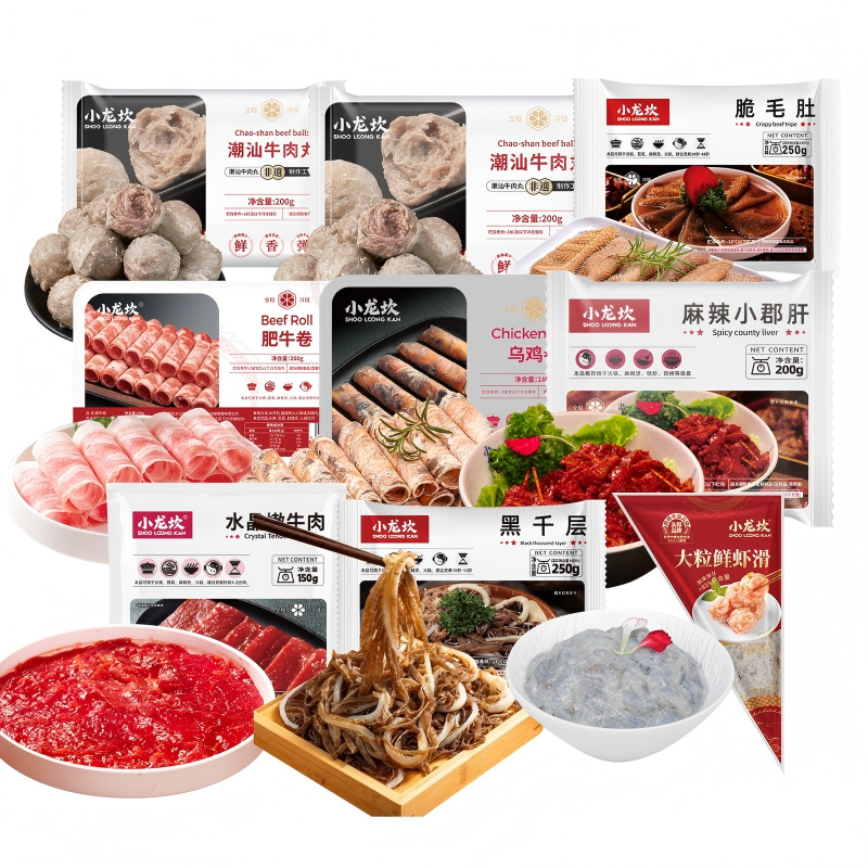 聚好卖：小龙坎生鲜火锅食材合集【任选6件】 福利价仅74.9元秒杀！