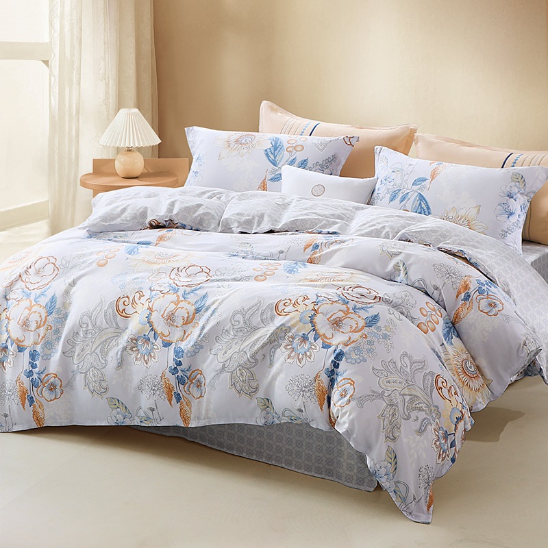 富安娜40S纯棉晓露含香床笠三件套 【219元】包邮秒杀