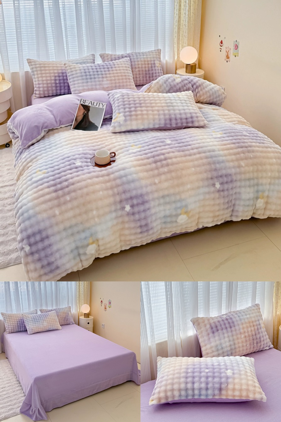 官方淘礼金补贴：玉芙妮A类仿兔兔绒四件套 福利价仅79.9元秒杀！